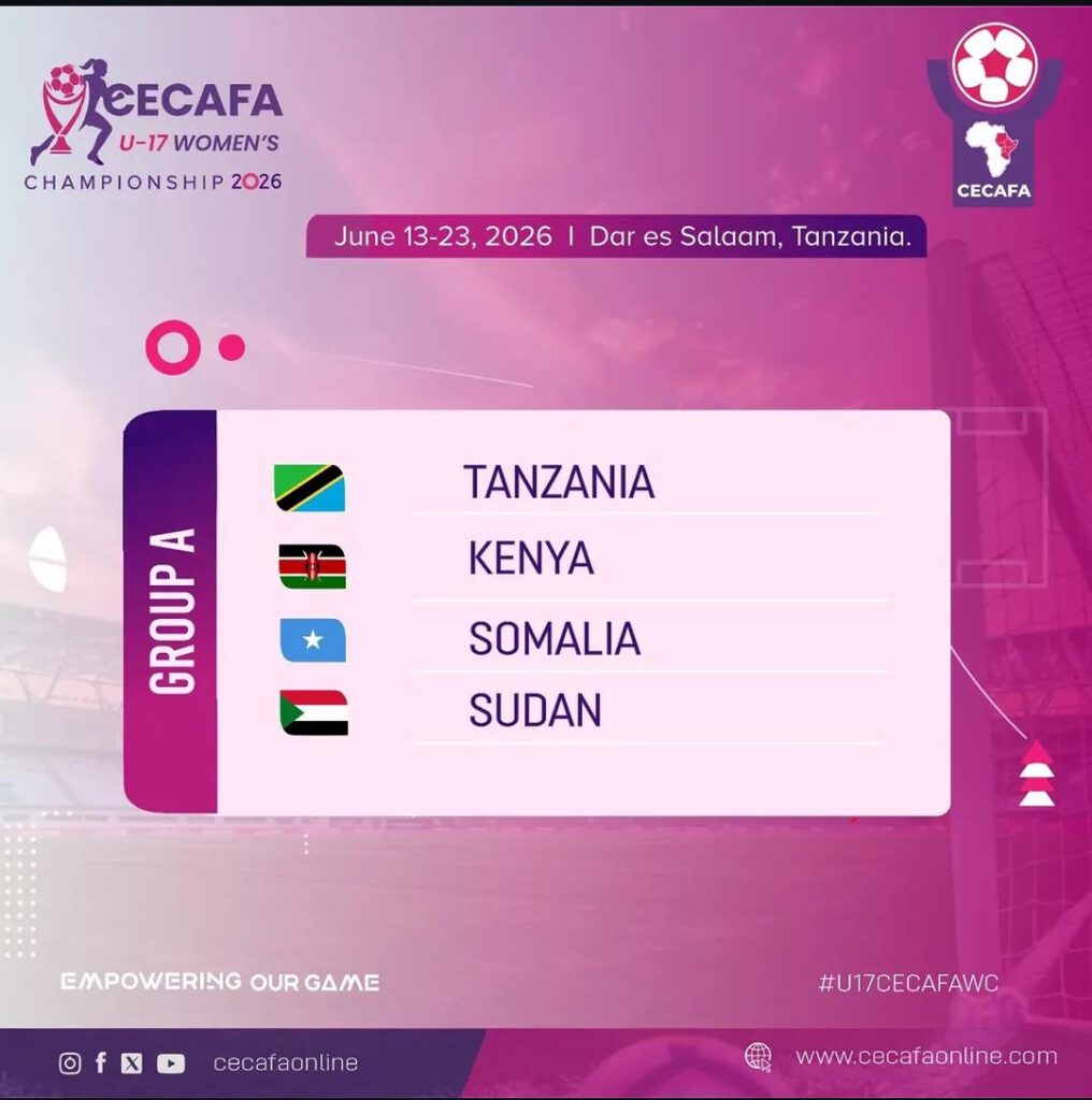 Tanzania yapangiwa kundi CECAFA U17 Wanawake